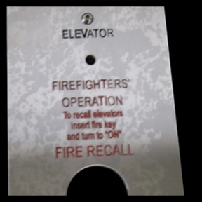 Elevator Fixture Engraving